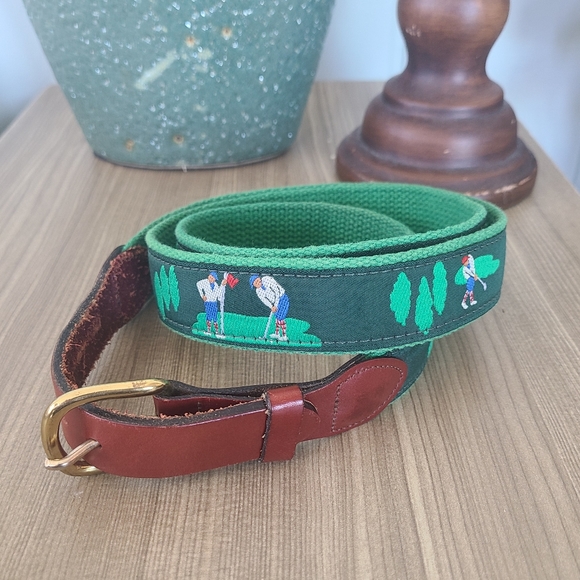 Pop-O Embroidered Golf Belt, Size 46 - Picture 1 of 5